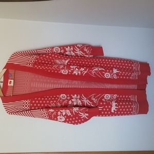 Anthropologie- Farm Rio Tropical Cardigan